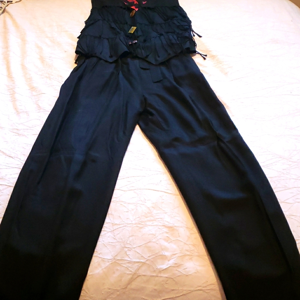 Black Pant with Vest